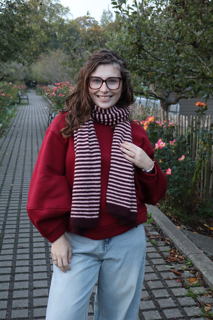 Sjaal Odette bordeaux