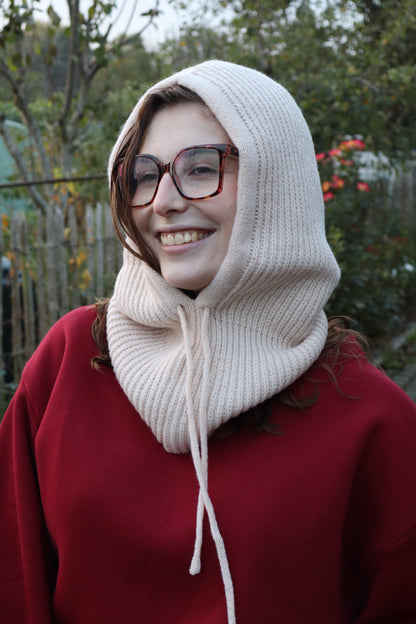 Balaclava écru