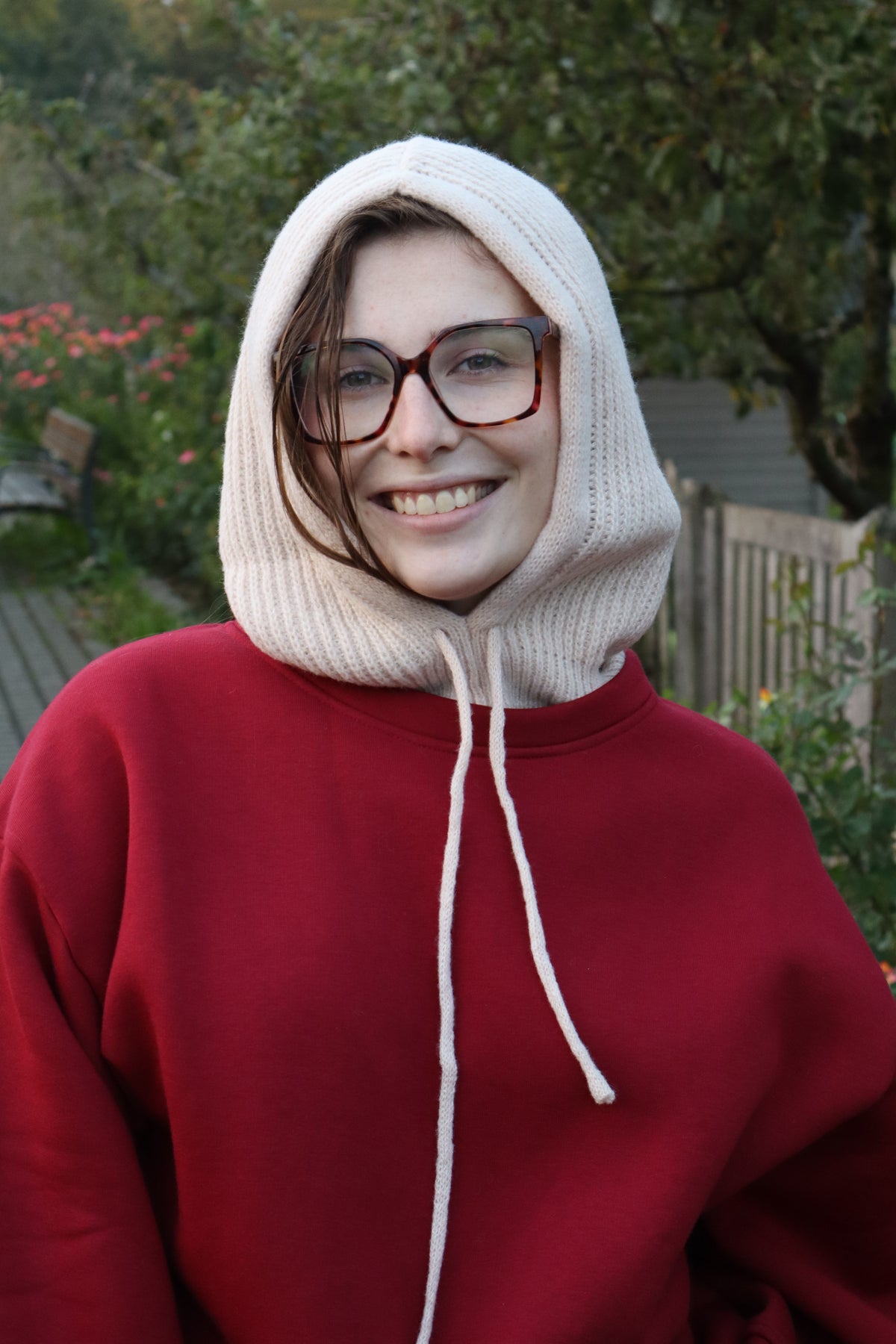 Balaclava écru