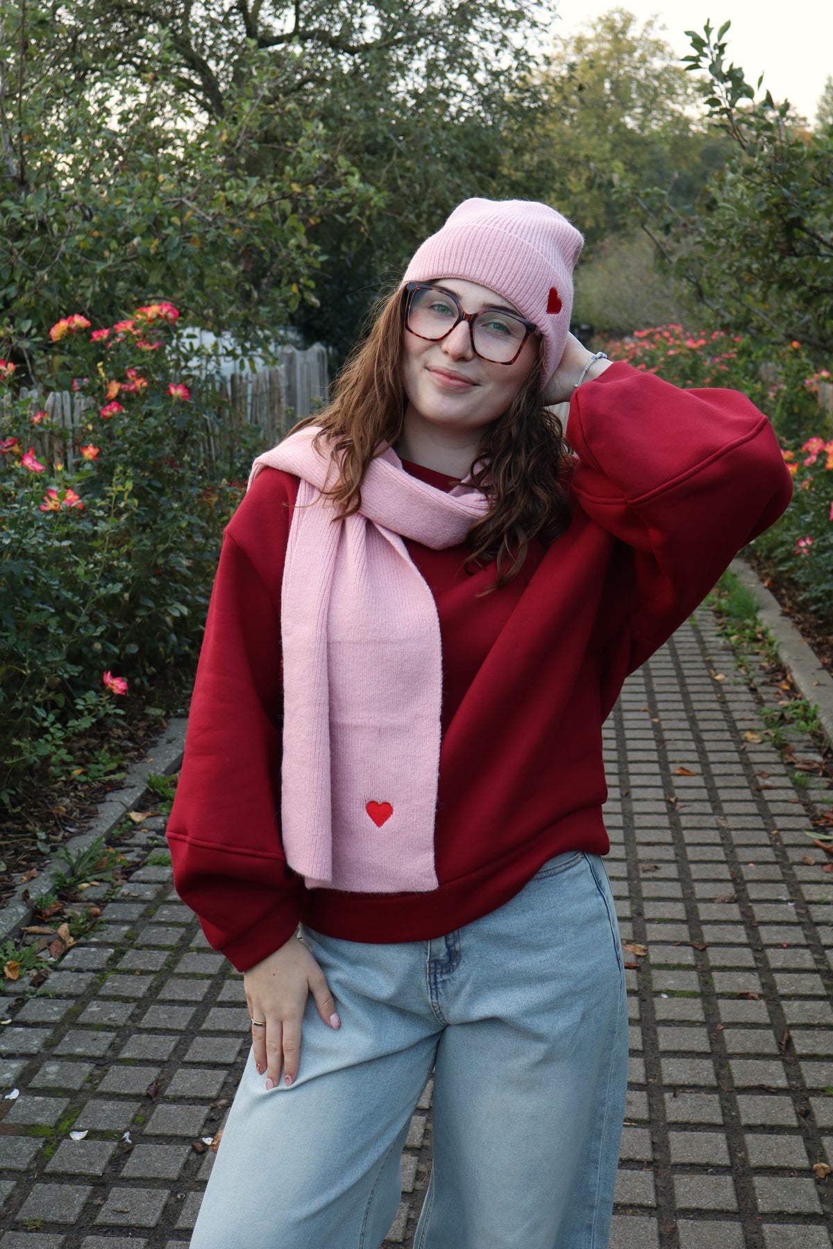 Sjaal Olivia roze