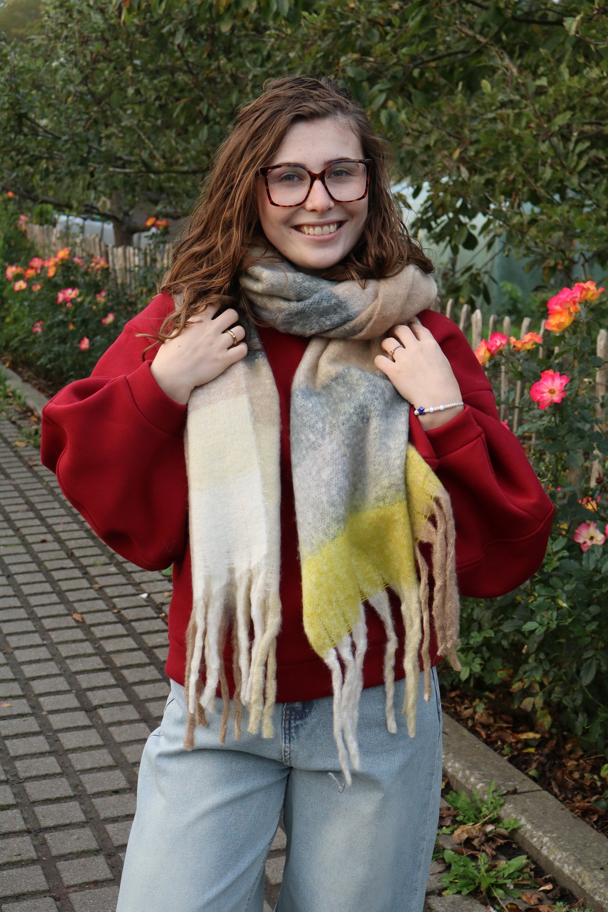 Sjaal Céleste beige