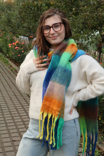 Sjaal Céleste blauw