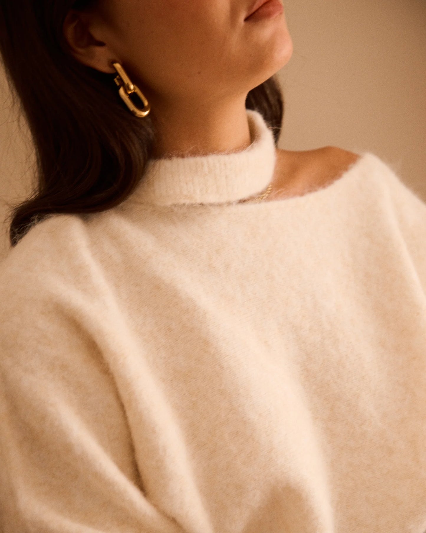 Off shoulder sweater