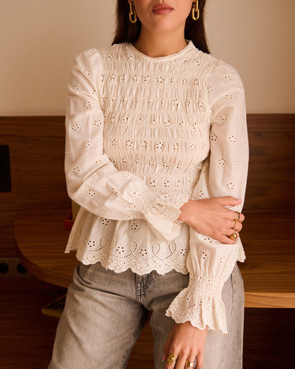 Ecru blouse