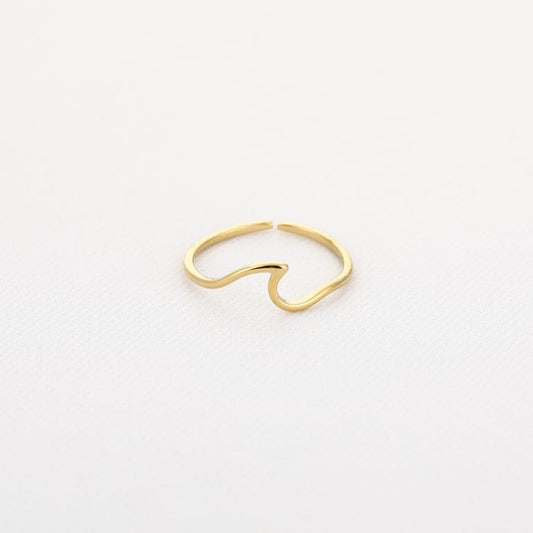 Ring golfje goud