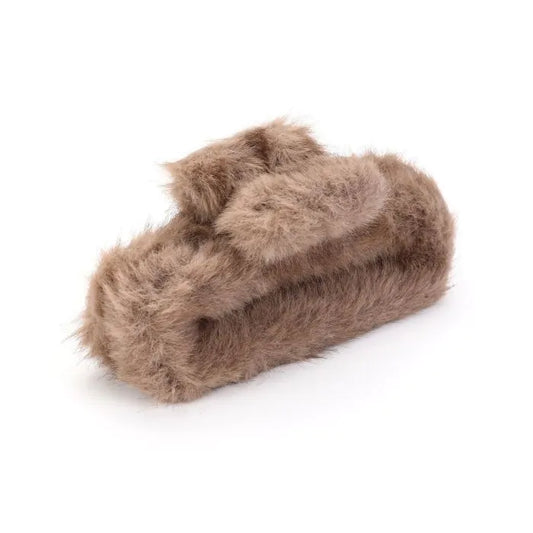 Haarspeld Fluffy bruin