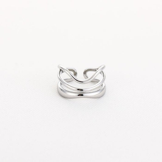 Ring Wavy zilver