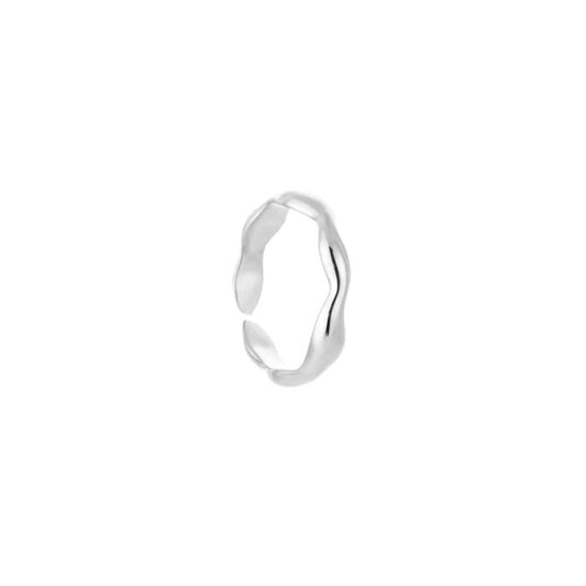 Ring Basic Wave zilver