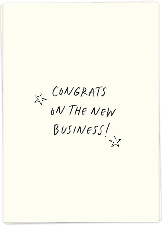 Congrats business - Kaart Blanche