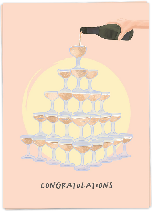 Champagne tower - Kaart Blanche