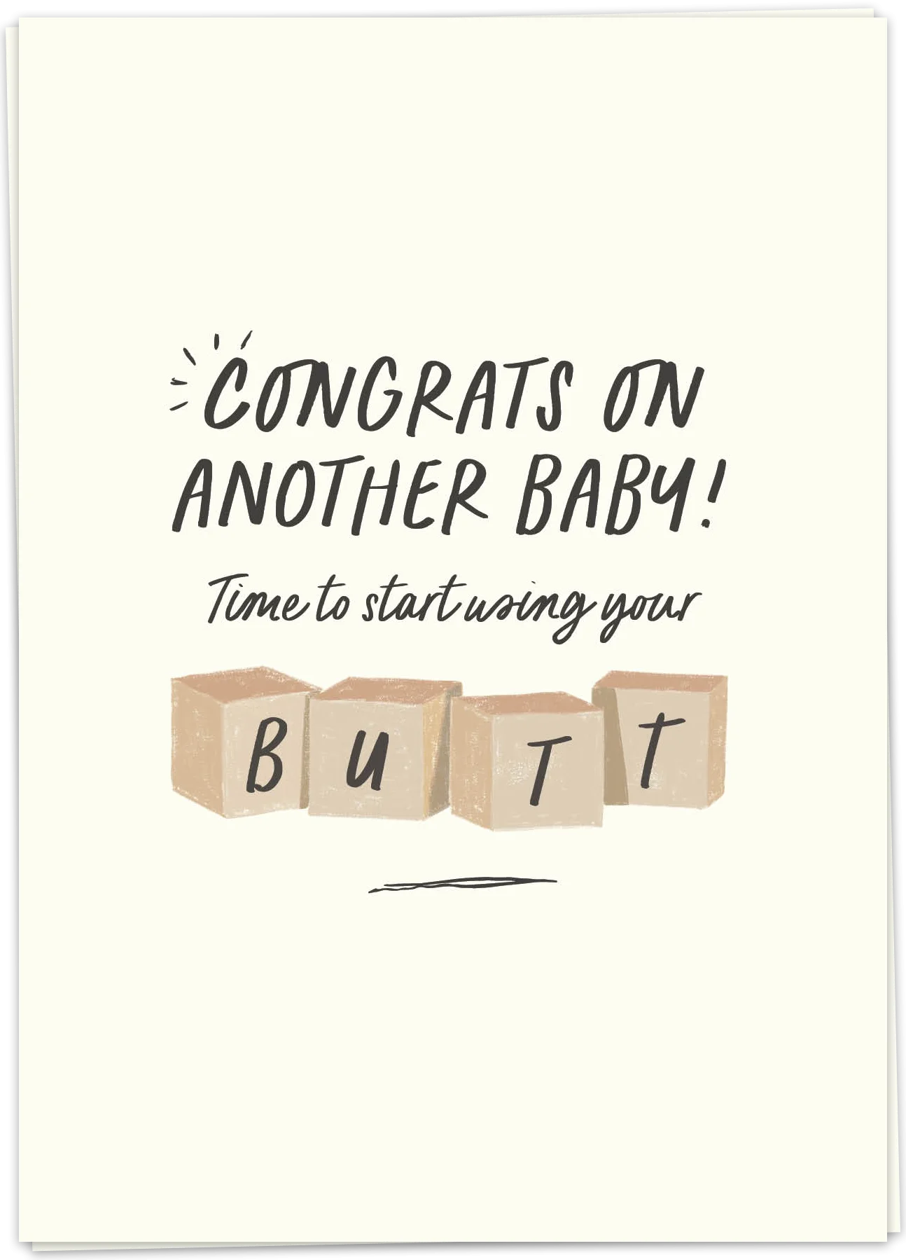 Butt now - Kaart Blanche