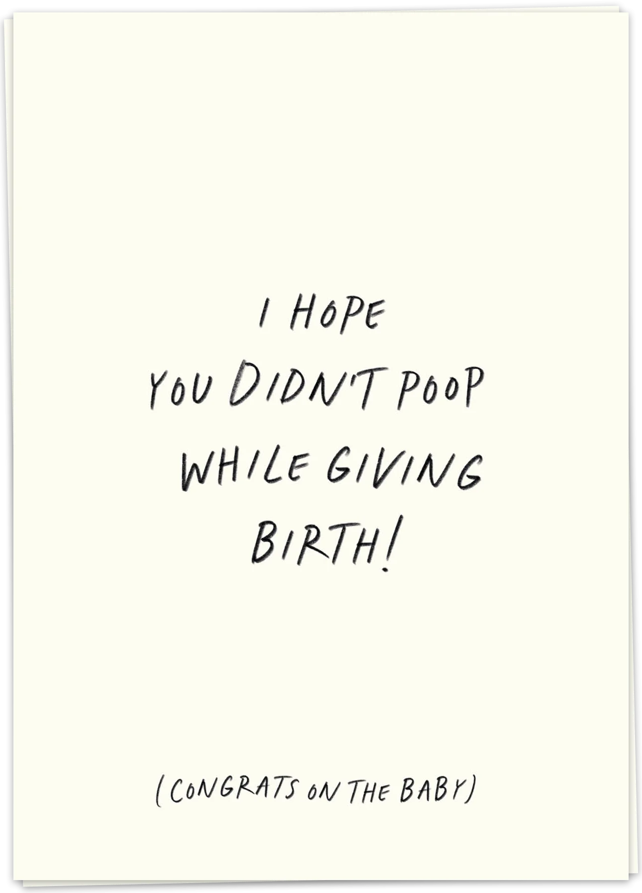 Poop birth - Kaart Blanche