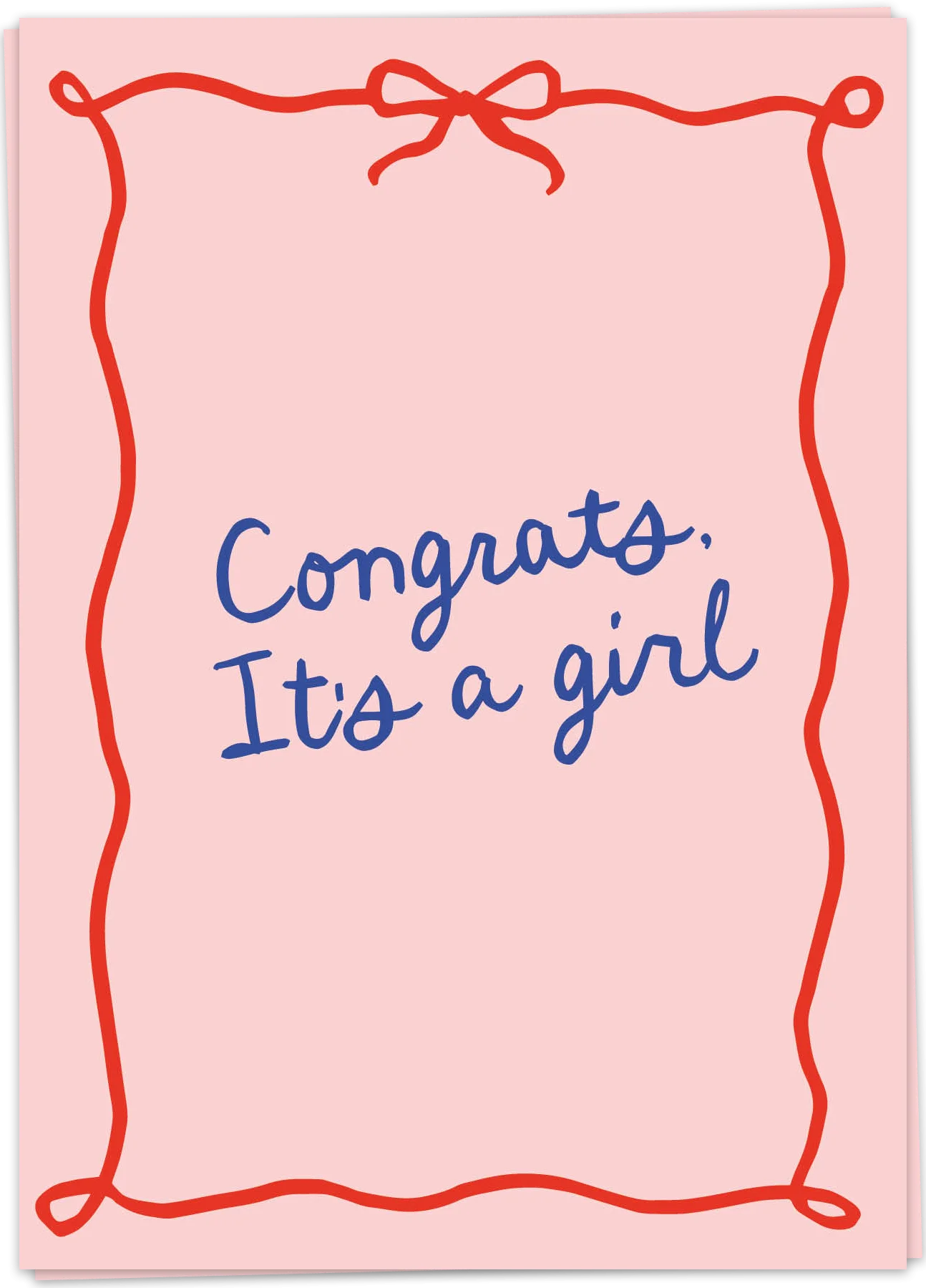 It's a girl - Kaart Blanche