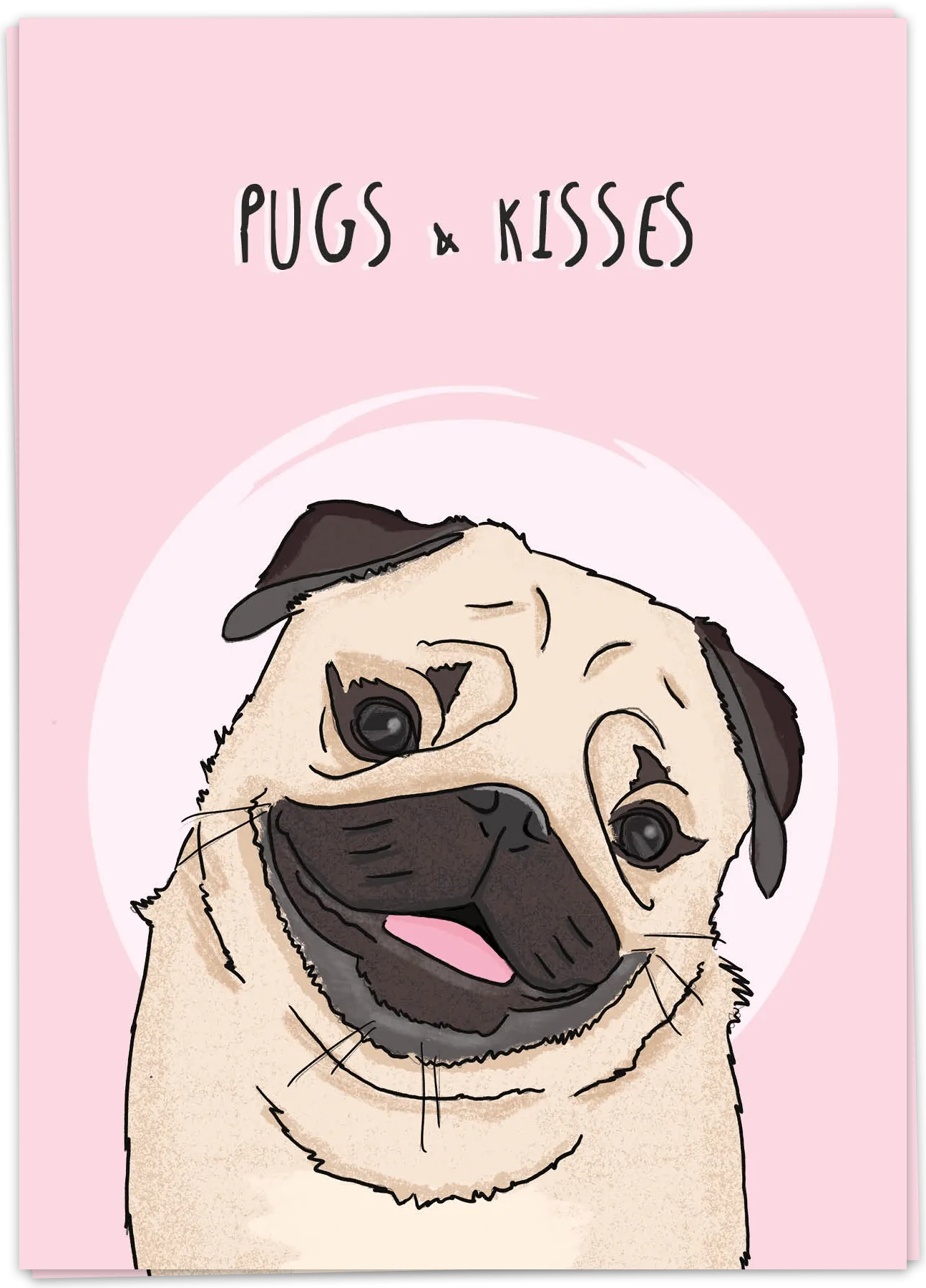 Pugs & kisses - Kaart Blanche