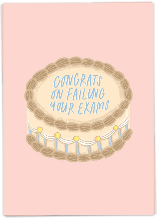 Failing exams cake - Kaart Blanche