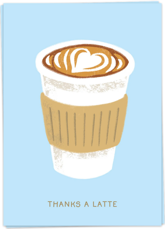 Thanks a latte - Kaart Blanche