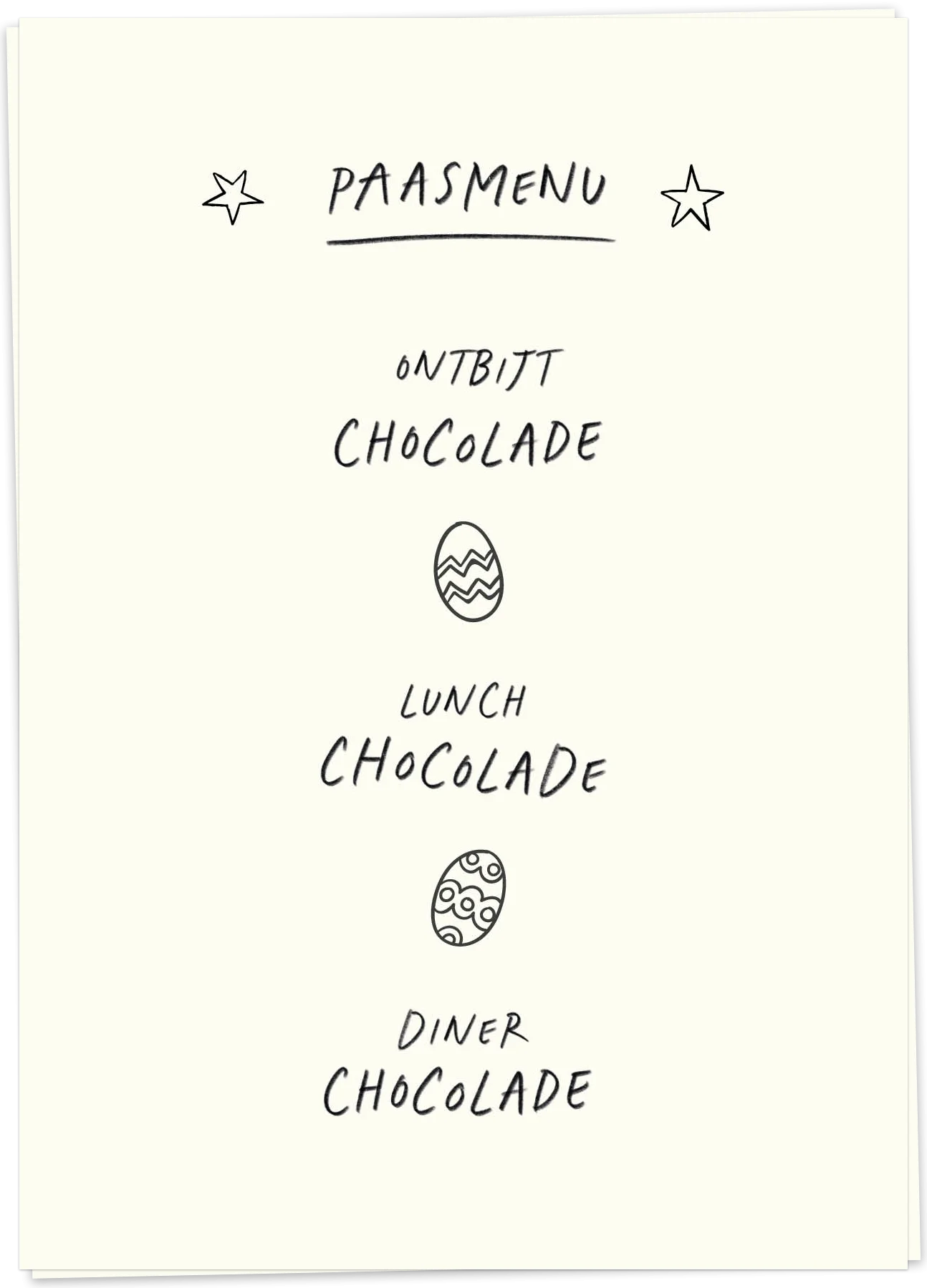 Paasmenu - Kaart Blanche