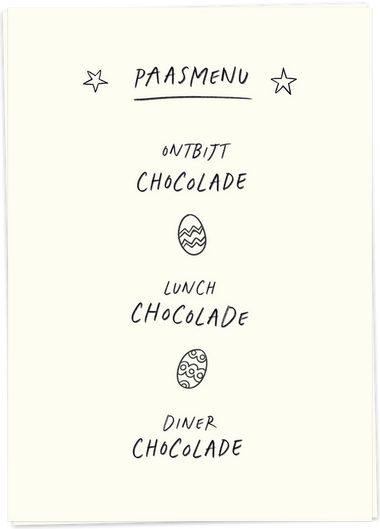 Paasmenu - Kaart Blanche