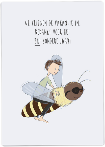 Bedankt voor het bij-zondere jaar - Kaart Blanche