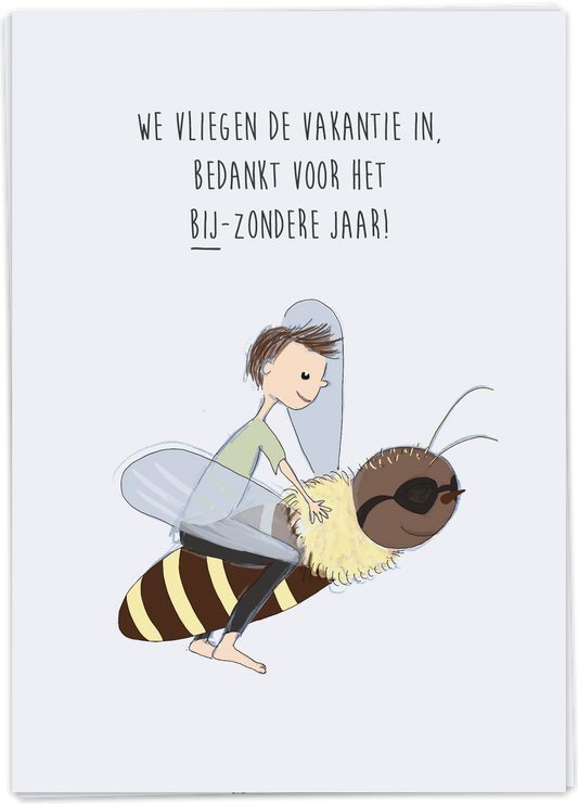 Bedankt voor het bij-zondere jaar - Kaart Blanche