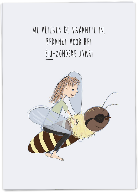 Bedankt voor het bij-zondere jaar - Kaart Blanche