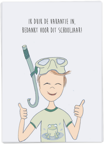 Ik duik de vakantie in - Kaart Blanche