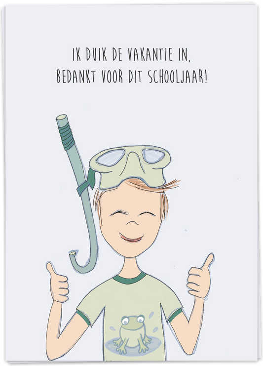 Ik duik de vakantie in - Kaart Blanche