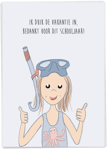 Ik duik de vakantie in - Kaart Blanche