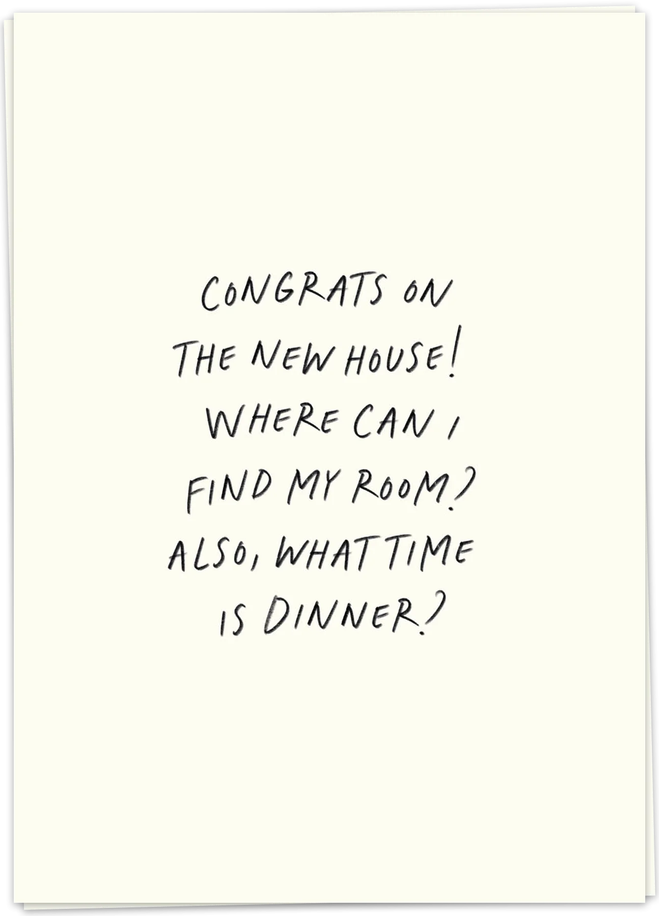 New house room dinner - Kaart Blanche