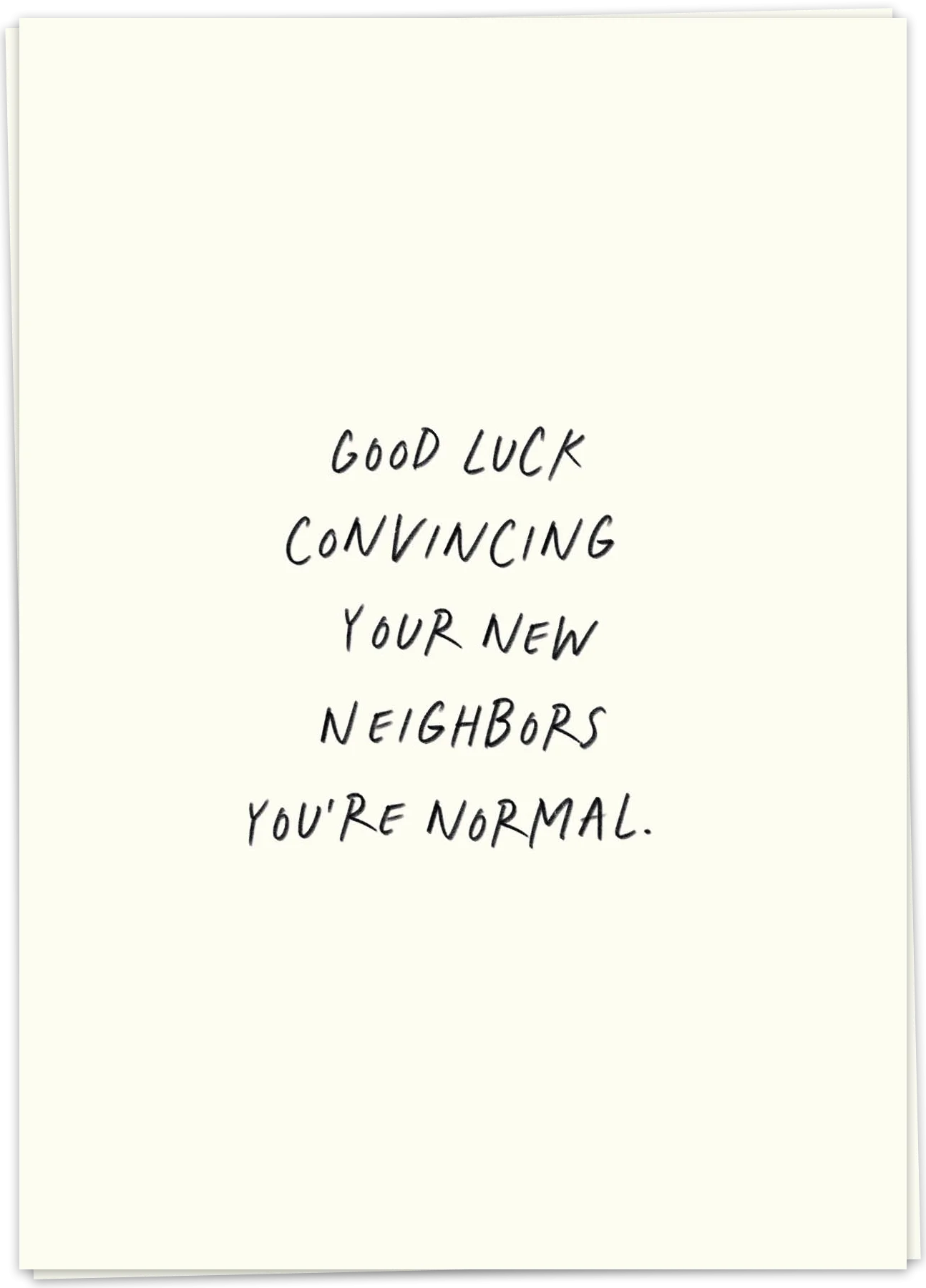 Neighbors normal - Kaart Blanche