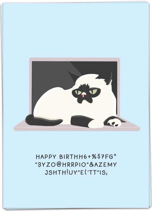 Cat Laptop - Kaart Blanche