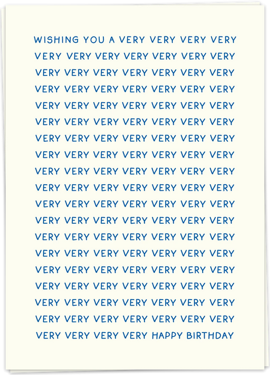 Very very very birthday  - Kaart Blanche