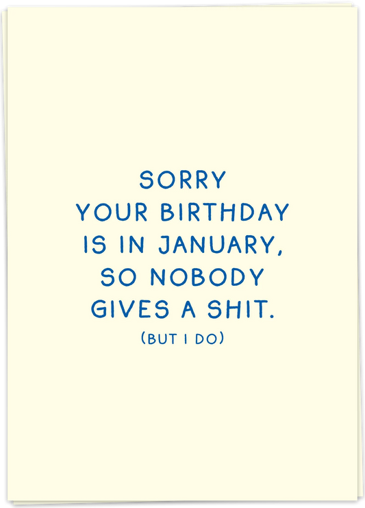 January birthday - Kaart Blanche