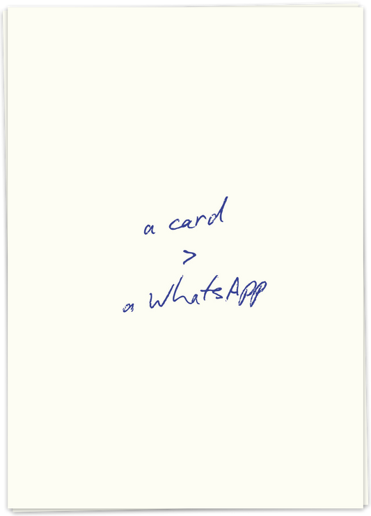 WhatsApp - Kaart Blanche