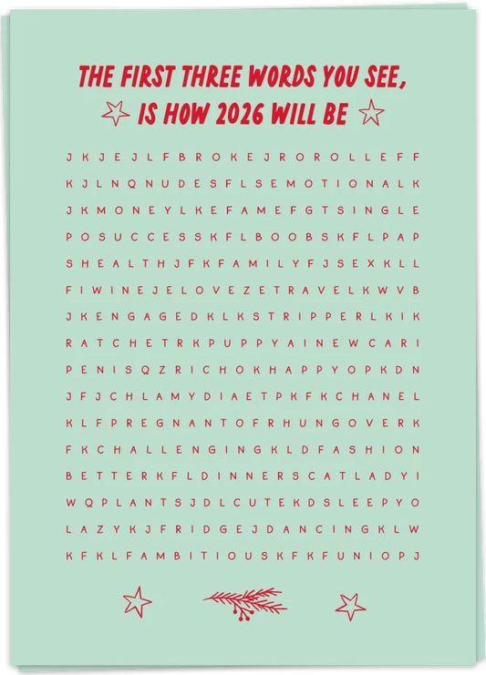 First three words - Kaart Blanche