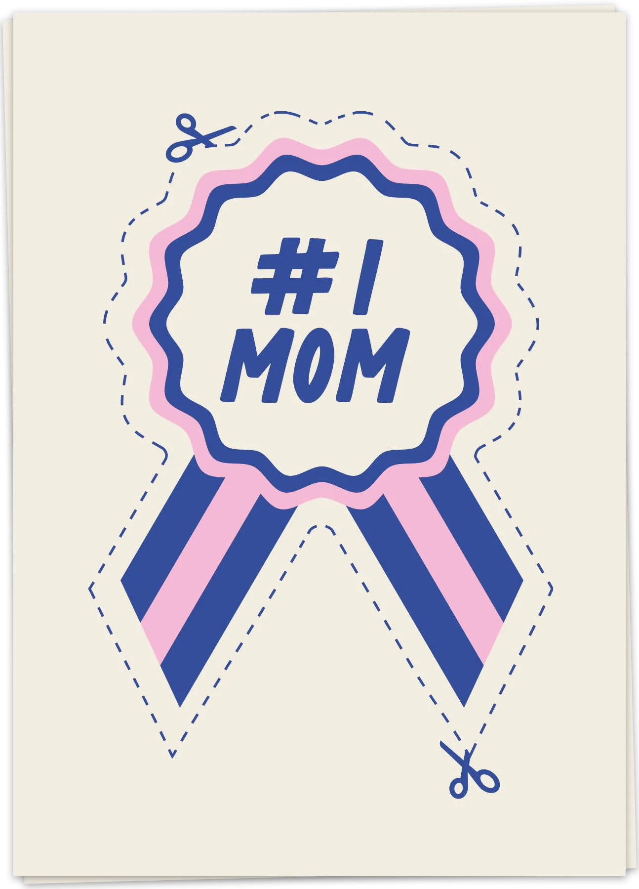 Number one badge mom - Kaart Blanche