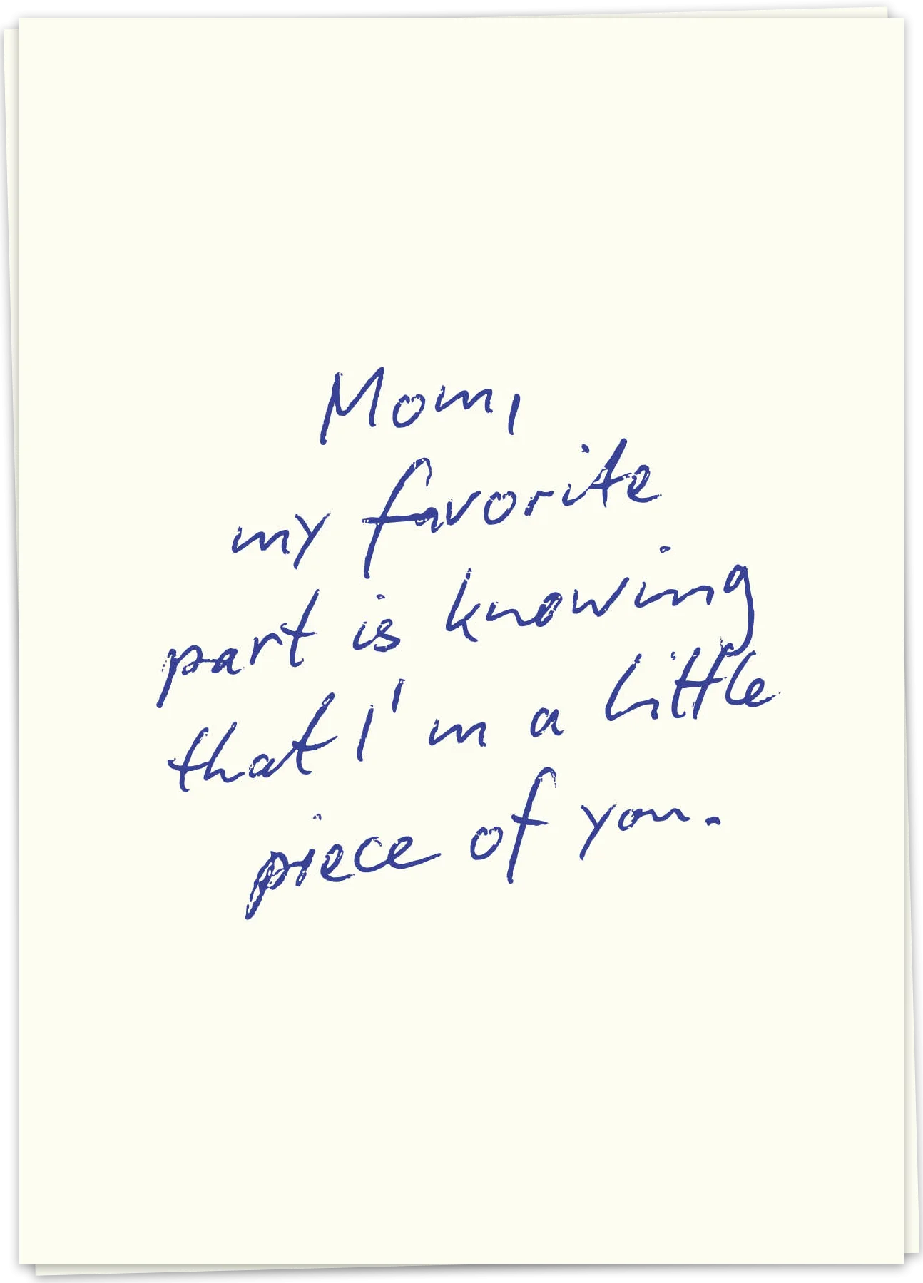 Mom Piece of you - Kaart Blanche