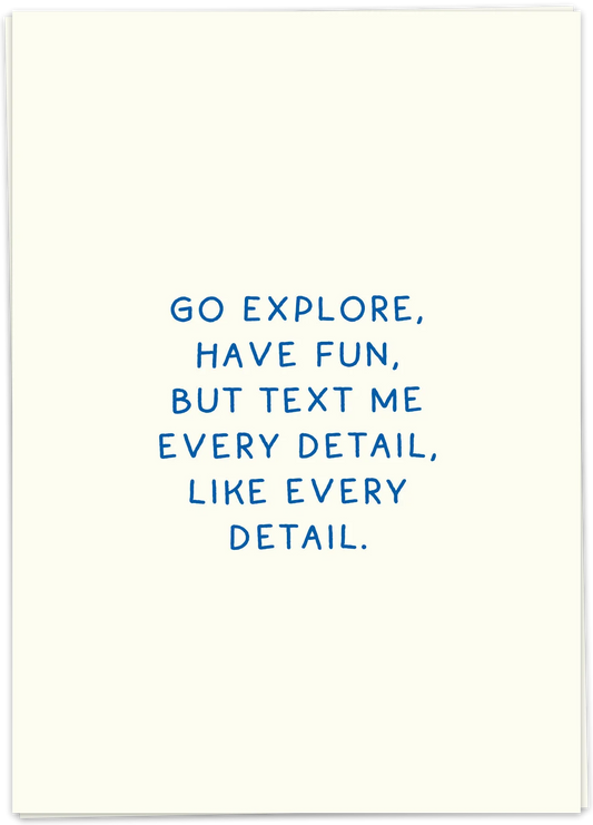 Text every detail - Kaart Blanche