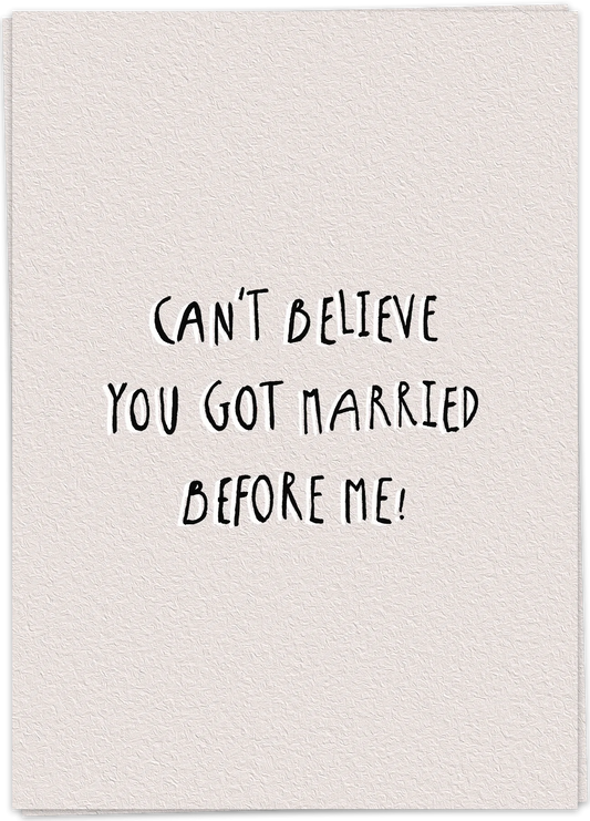 Married before me - Kaart Blanche