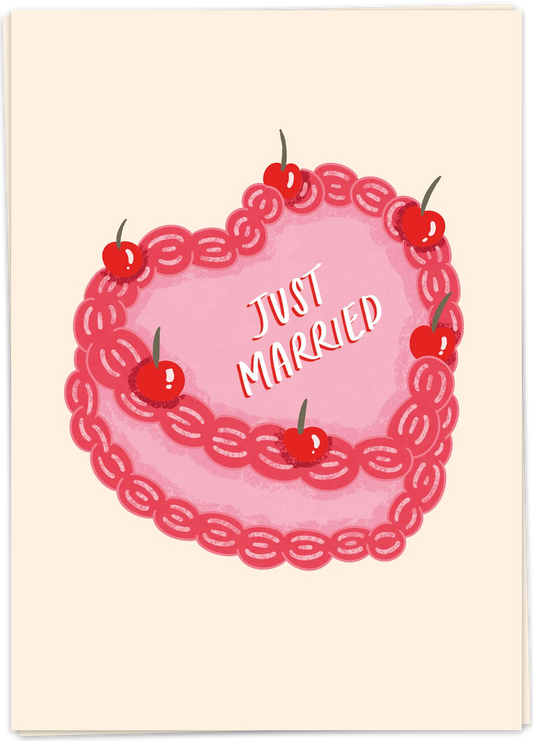 Just married cake - Kaart Blanche