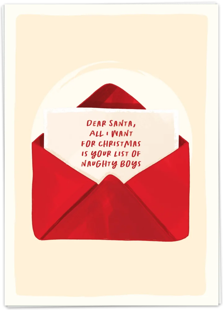 Merry Christmas Envelop - Kaart Blanche