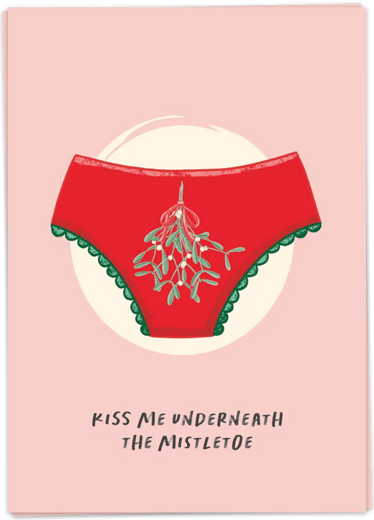 Kiss me Mistletoe girl - Kaart Blanche