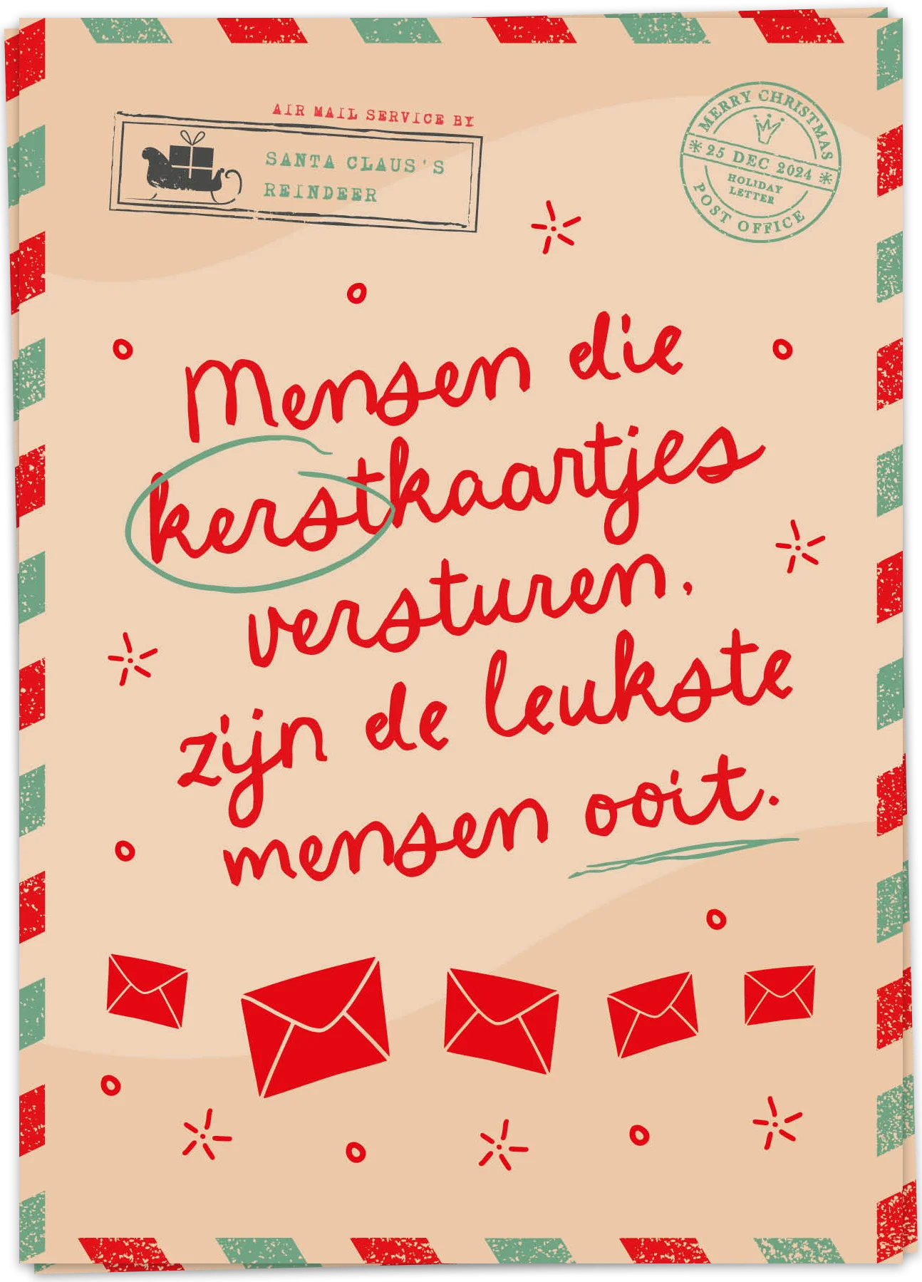 Mensen die kerstkaartjes sturen - Kaart Blanche