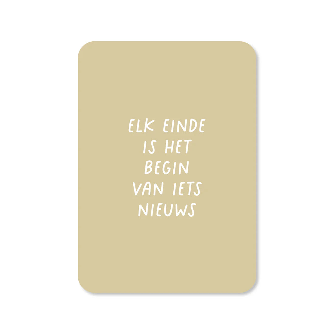 Kaartje Elk einde