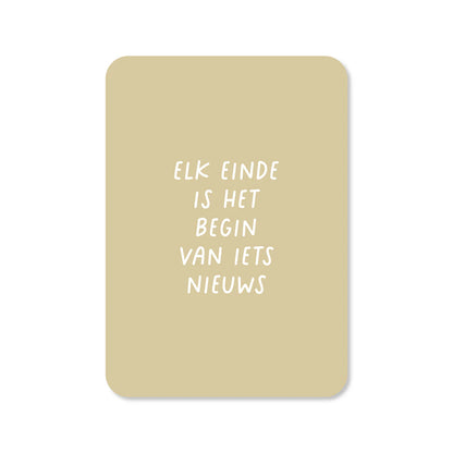 Kaartje Elk einde