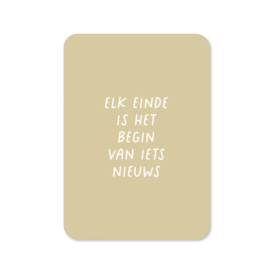 Kaartje Elk einde