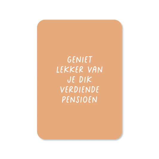 Kaartje Pensioen