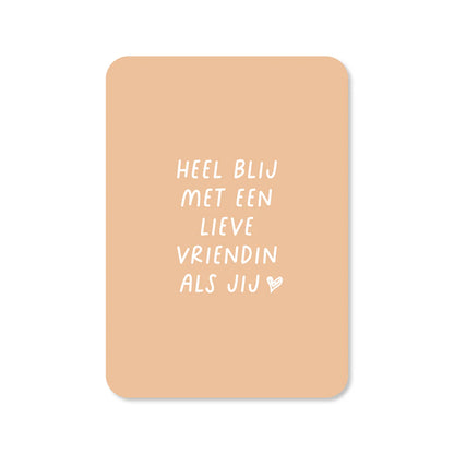 Kaartje Lieve vriendin