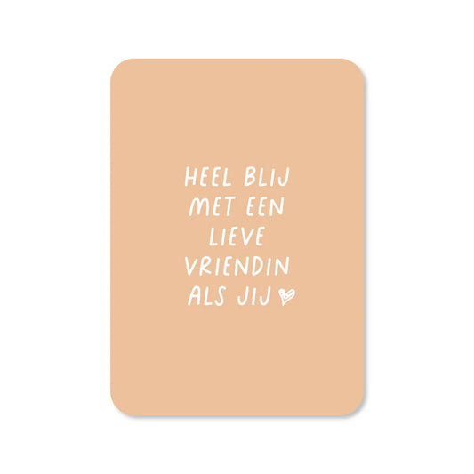 Kaartje Lieve vriendin