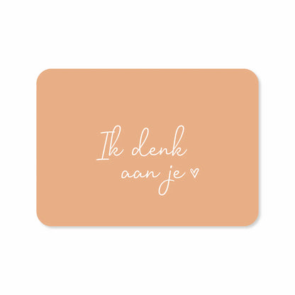 Kaartje Ik denk aan je